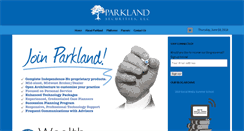 Desktop Screenshot of joinparkland.com