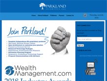 Tablet Screenshot of joinparkland.com